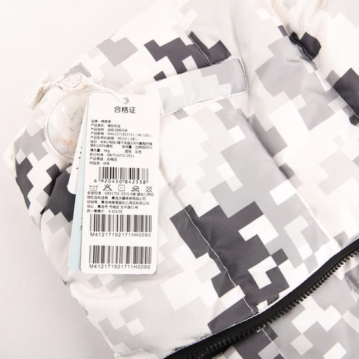 棉果果冬季男童无帽迷彩羽绒马夹M412171921711 商品图4