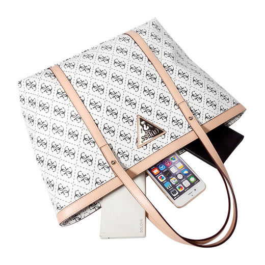 盖尔斯GUESS 字母印花系列手提单肩包化妆包 二件套  两色选 商品图4