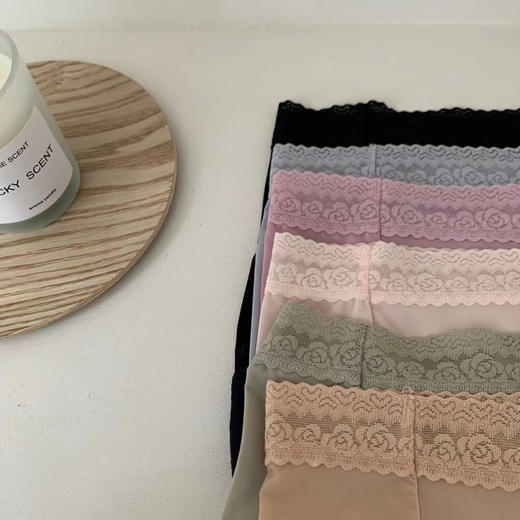 桑蚕丝内裤（蕾丝款）6条装 商品图4