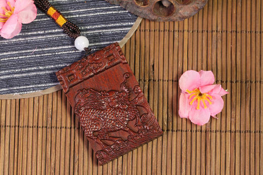 麒麟°酸枝&紫光檀挂件 商品图1