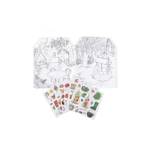 法国 Moulin Roty 填色活动册（含转移贴纸） 农场大家庭/小时光/花园/探索/春天 商品图6