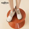 Safiya/索菲娅2023冬季新品 复古英伦风圆头漆皮系带粗跟厚底短靴（绒里）） SF34116005/SF34118005 商品缩略图3