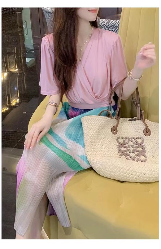 Avann油画设计感褶皱裙 商品图8