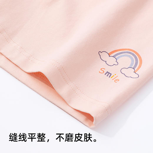 【130-140码】【商场同款】熳洁儿 夏季儿童家居服可爱95棉套装短袖短裤23203663 商品图4