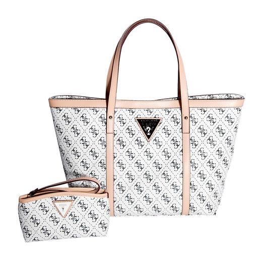 盖尔斯GUESS 字母印花系列手提单肩包化妆包 二件套  两色选 商品图1