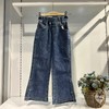【2023新款】木佑果 秋MR860女中童牛仔喇叭长裤F230810 商品缩略图1