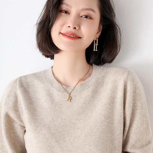 【蒙尚妃】品质超绝，超百搭~100%纯羊毛经典圆领羊毛衫【部分网点停运】 商品图3