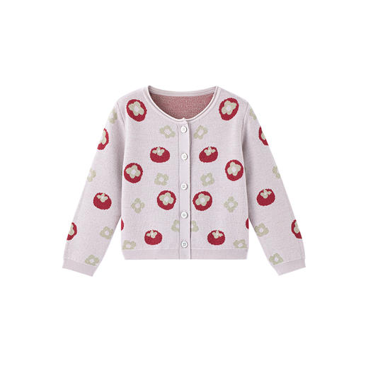 【商场同款】英氏儿童毛衣秋季保暖羊毛衫女宝宝休闲外套 商品图4