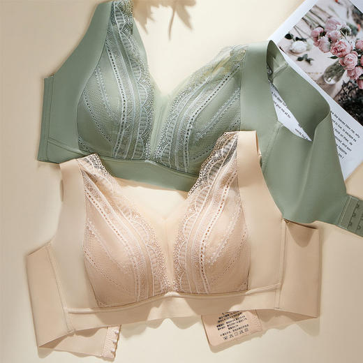 （299元/2件）莱卡随形裁桑蚕丝乳胶杯内衣53083 商品图2