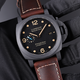 S厂沛纳海661「碳纤维的魅力」44mm小号沛纳海复刻手表一比一手表n厂c厂zf厂vs厂clean厂