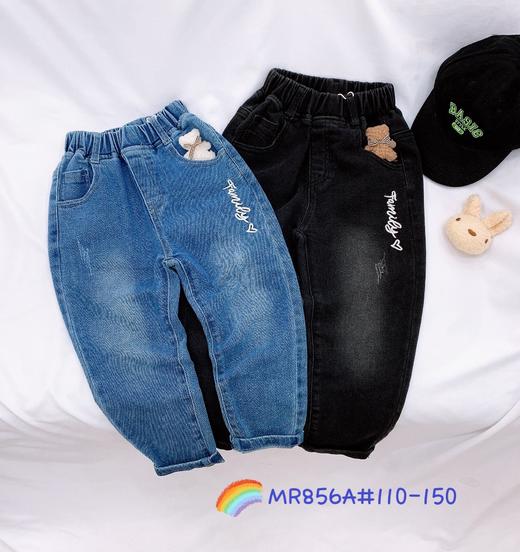 【2023新款】木佑果 秋MR856A女中童牛仔阔腿裤F230810 商品图0