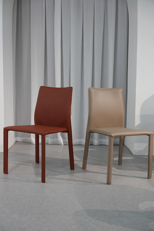 【🔥餐椅推荐】A21 加厚马鞍皮革餐椅 商品图1