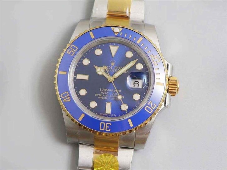 D1最强包金王-D1厂劳力士潜航型间金水鬼全包18K金腕表