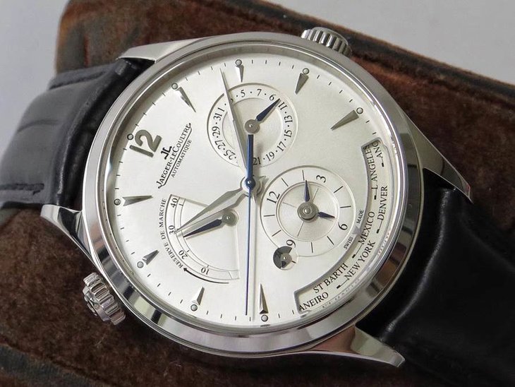 ZF厂积家地理学家大师1428421两地时动能显示腕表评测-最完美版本