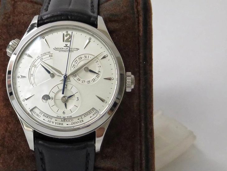 ZF厂积家地理学家大师1428421两地时动能显示腕表评测-最完美版本