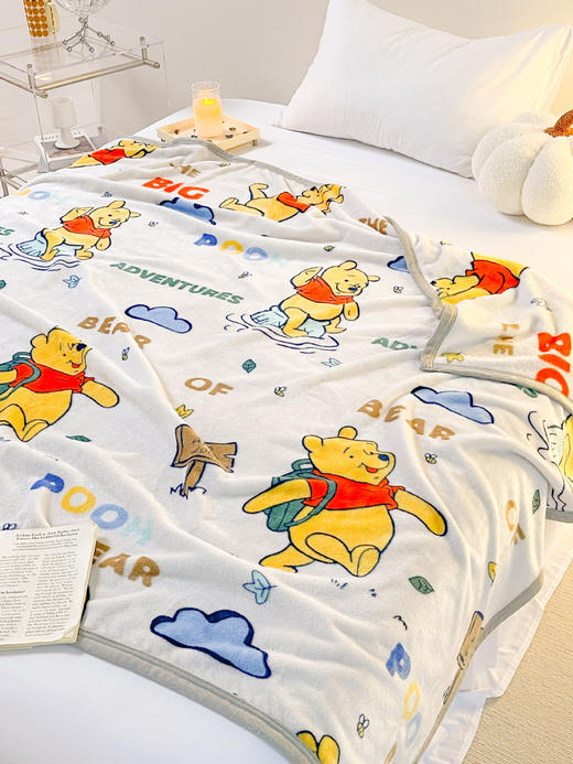 【迪士尼正版授权】儿童卡通毛毯，加厚牛奶绒，盖毯幼儿园午休毯li 商品图10