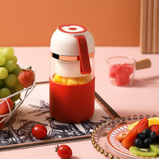 大宇海棠红便携果汁机 商品图2
