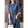 【现货7天】设计感时尚印花连衣裙女2023夏季新款休闲减龄显瘦碎花长裙子 商品缩略图2