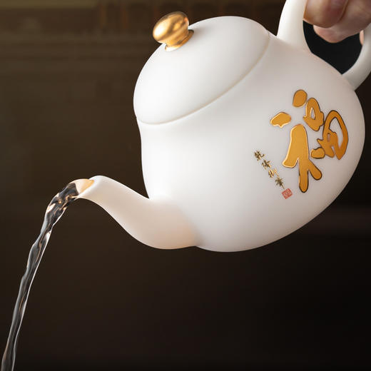 【五福临门 帝王五壶】帝王五福壶，帝王御笔 福运连绵，堆金工艺 触感立体，透亮岩脂 润泽如玉，精美好礼 馈赠佳选 商品图3