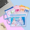 科目袋纱网A4学科分类文件袋拉链袋小学生语文数学英语资料袋综合作业袋单层网纱袋试卷收纳袋 商品缩略图2