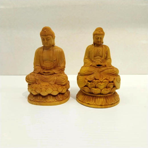 10/14cm坐莲如来°黄杨摆件 商品图1
