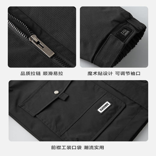 【圈】【新款DK】大依优型大码男装立领夹克加肥加大休闲夹克胖子宽松弹力运动外套上衣 商品图3