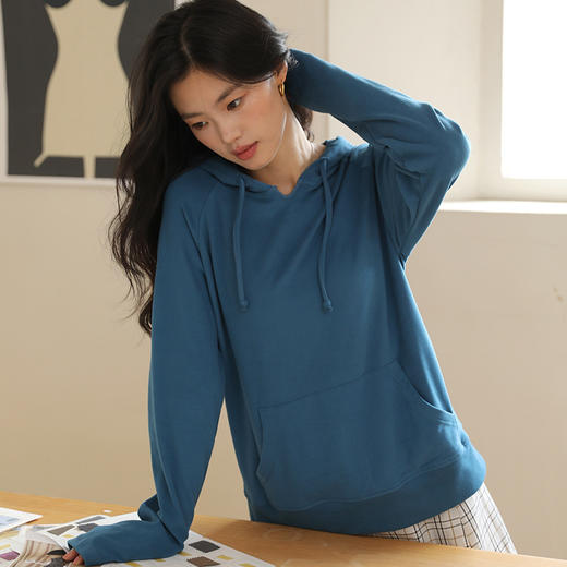 【休闲连帽卫衣】秋冬加厚外搭   长袖外套女  双面磨绒面料 商品图8