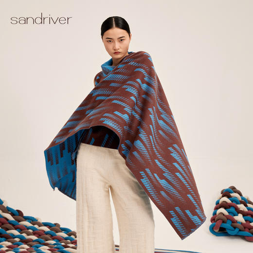 羊绒提花流苏围巾SJF95P006W 商品图2