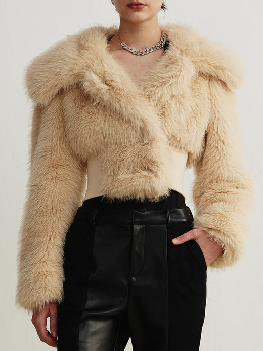 SIJIA｜米驼色短皮草 [ AW2353 ] 商品图2