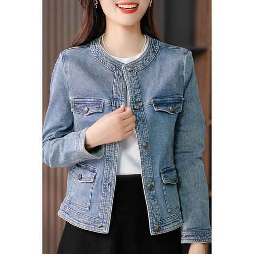 89395原形设计感牛仔上衣短外套女2024春季新款韩版显瘦小个子休闲夹克 商品图3