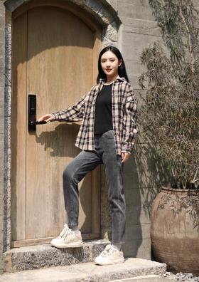 增致女裤7371005炭灰色女裤