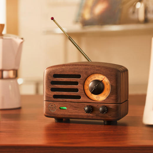 猫王胡桃木蓝牙音箱 商品图0