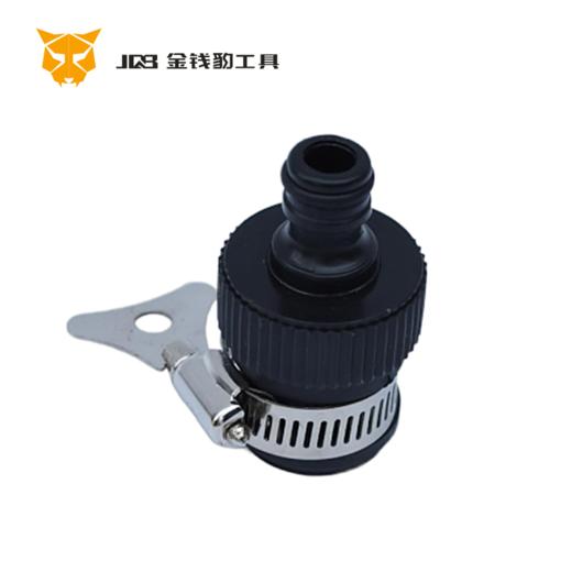 易园黑色奶嘴喉箍水龙头接头 商品图0