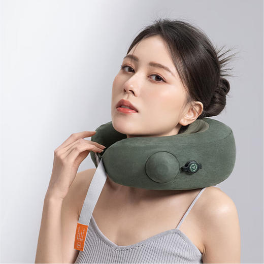 左点充气按摩颈枕 商品图0