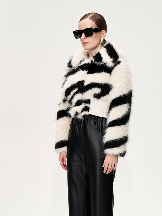 SIJIA｜斑马纹短皮草 [ AW2355 ] 商品图6