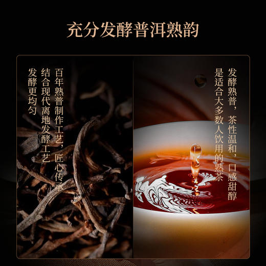 华祥苑-丝路传香普洱熟茶礼盒357g（（2022年）） 商品图4