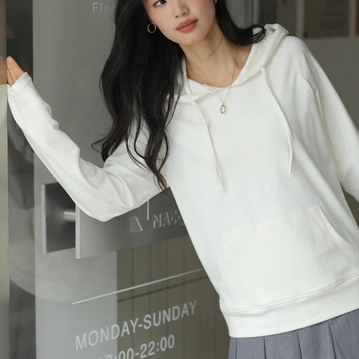 【休闲连帽卫衣】秋冬加厚外搭   长袖外套女  双面磨绒面料 商品图5