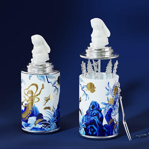 贵州茅台酒 2023年茅台中秋礼盒 200ml*2瓶+月盘+银饰+叉罐 53度酱香型白酒 商品图7