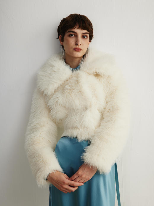 SIJIA｜白色短皮草 [ AW2354 ] 商品图5