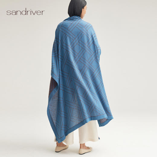 羊绒提花大方巾SJF95K004W 商品图5