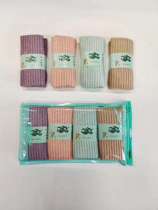 抹布韩国抹布吸水不掉毛擦桌子抹布厨房4条装30*40CM 商品图3