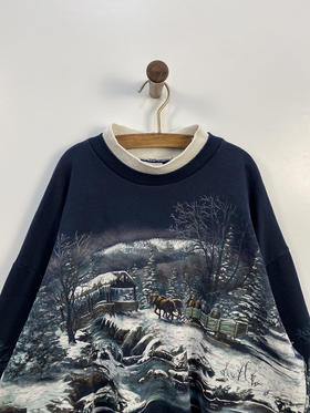 90年代 Vintage ART UNLIMITED SPORTSWEAR 美国制 卫衣 _SLSS(XL)