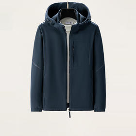 【新款DTH】大依优型薄绒夹克外套可拆卸帽男宽松加肥加大码休闲上衣胖子连帽秋冬Y