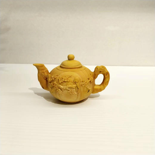 喜上梅梢把把壶°黄杨木 商品图0