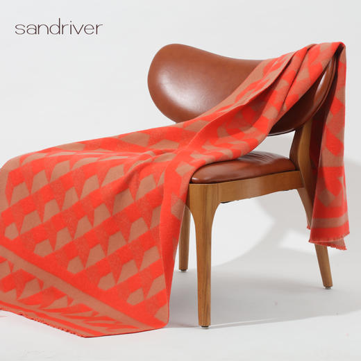 羊绒双面提花披肩SJF95P007W 商品图2