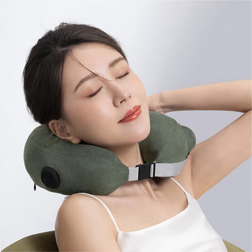 左点充气按摩颈枕 商品图1