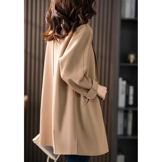 【现货7天】西装领气质风衣外套女2023秋季新款韩版时尚洋气中长款大衣 商品图4