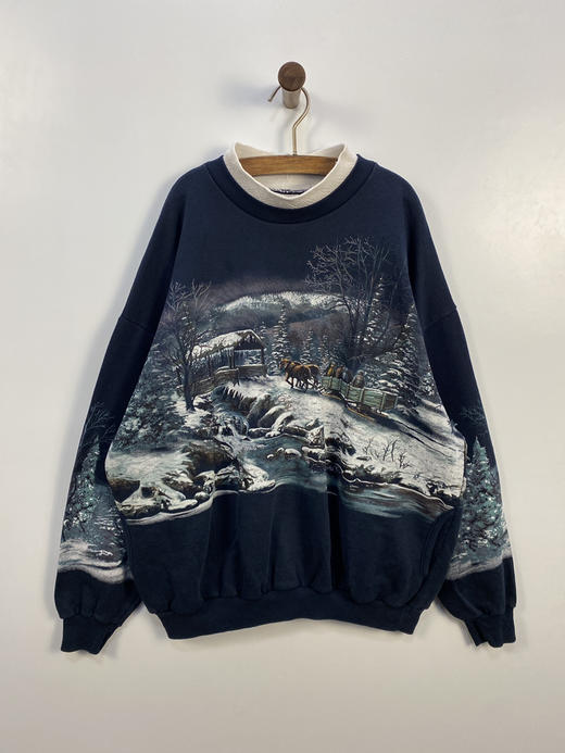 90年代 Vintage ART UNLIMITED SPORTSWEAR 美国制 卫衣 _SLSS(XL) 商品图1