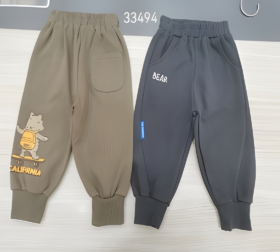 【2023新款】贝奇鸟 秋33494男小童梳织长裤F230805