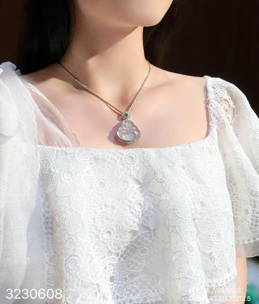 3230608，玻璃佛公吊坠。具体价格微信咨询 商品图4